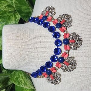 J. Crew Cobalt Blue Brulee Statement Necklace 💙